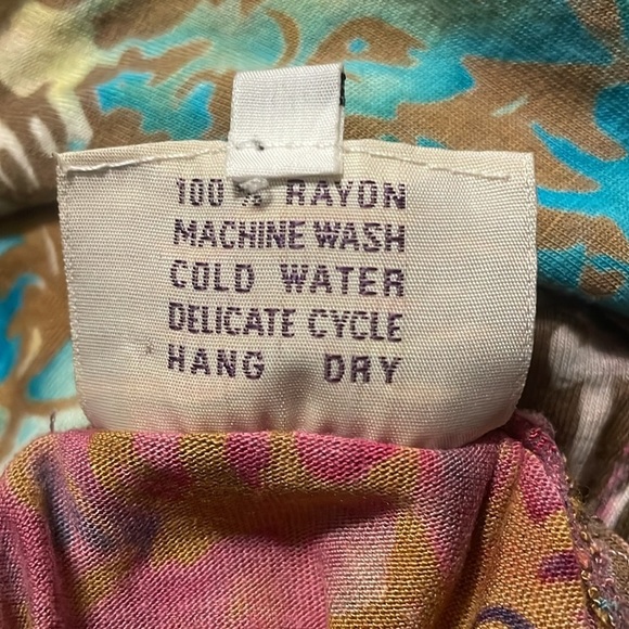 Vintage Santiki Festival Resort-wear Faux Wrap Summer Dress in Batik Tie Dye XS - Picture 6 of 6